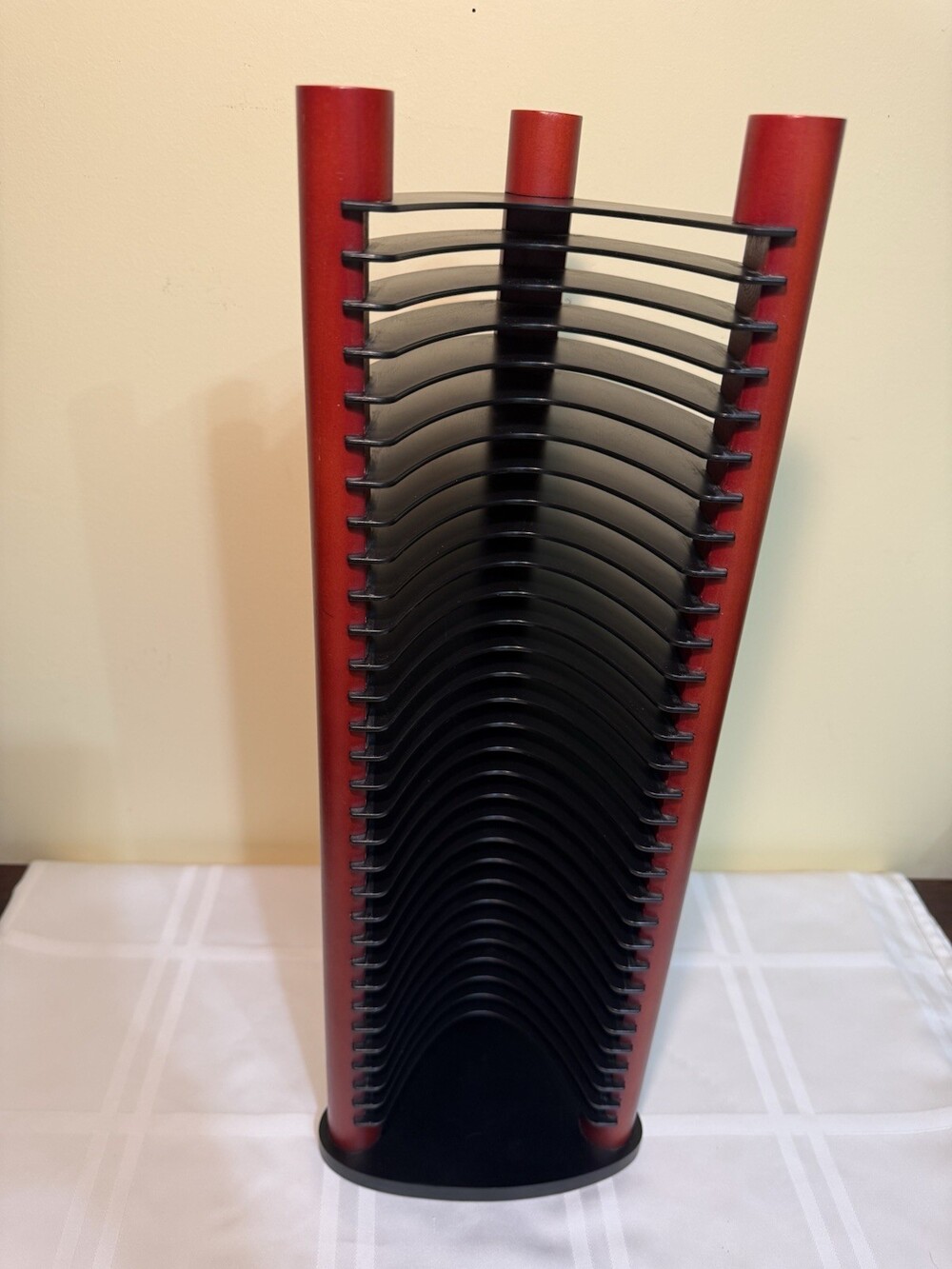 Vintage 90S Atlantic Style 30 CD Disc Tower Holder Floor/Table Top 20" Height
